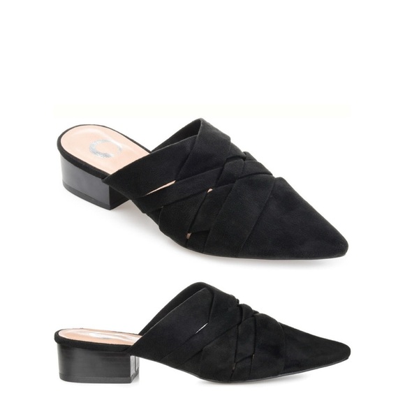 KALIDA MULE FLATS IN BLACK FAUX SUEDE Size 9 - Picture 6 of 9